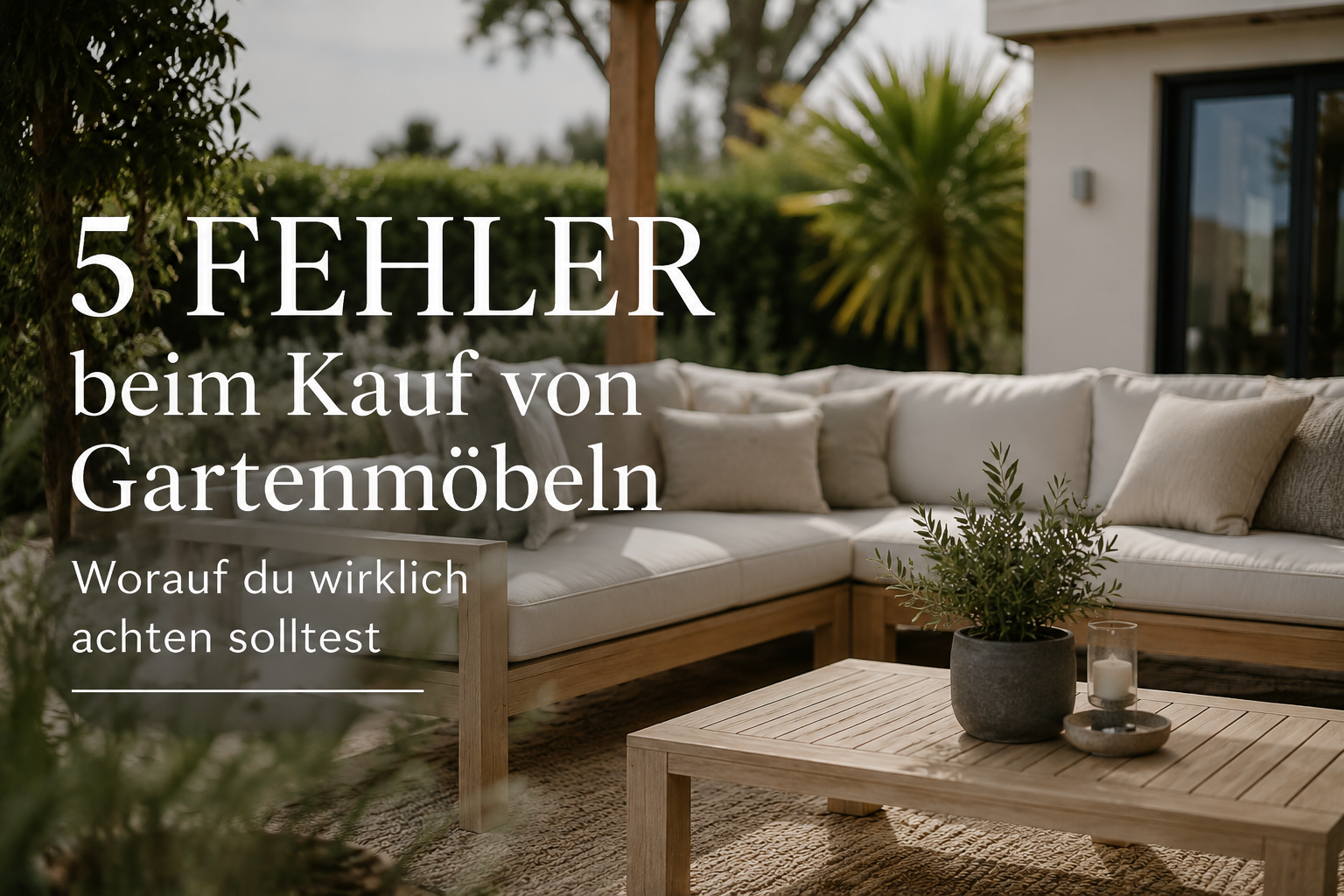 5 Fehler beim Kauf von Gartenmöbeln