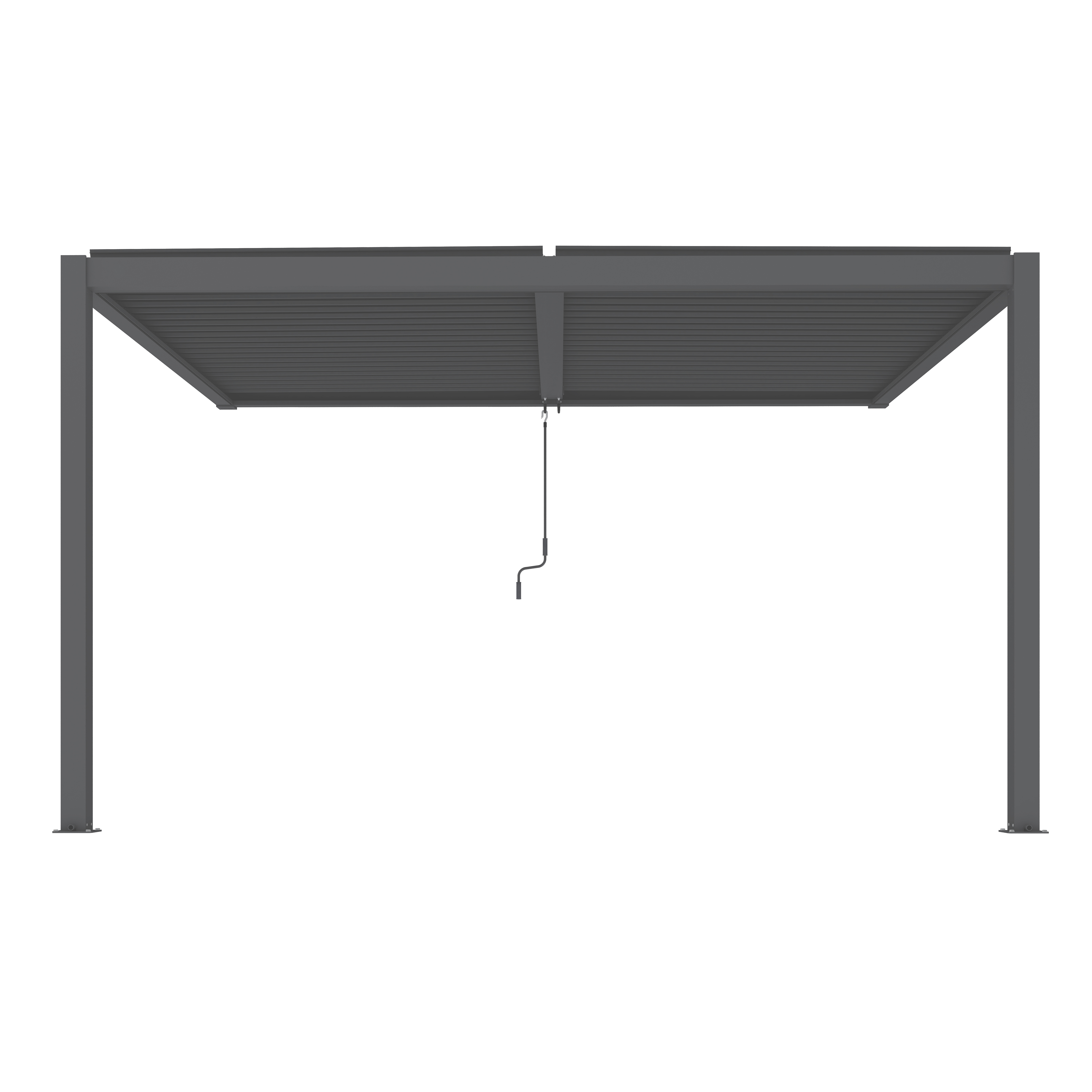 Pergola grey Wandmontage