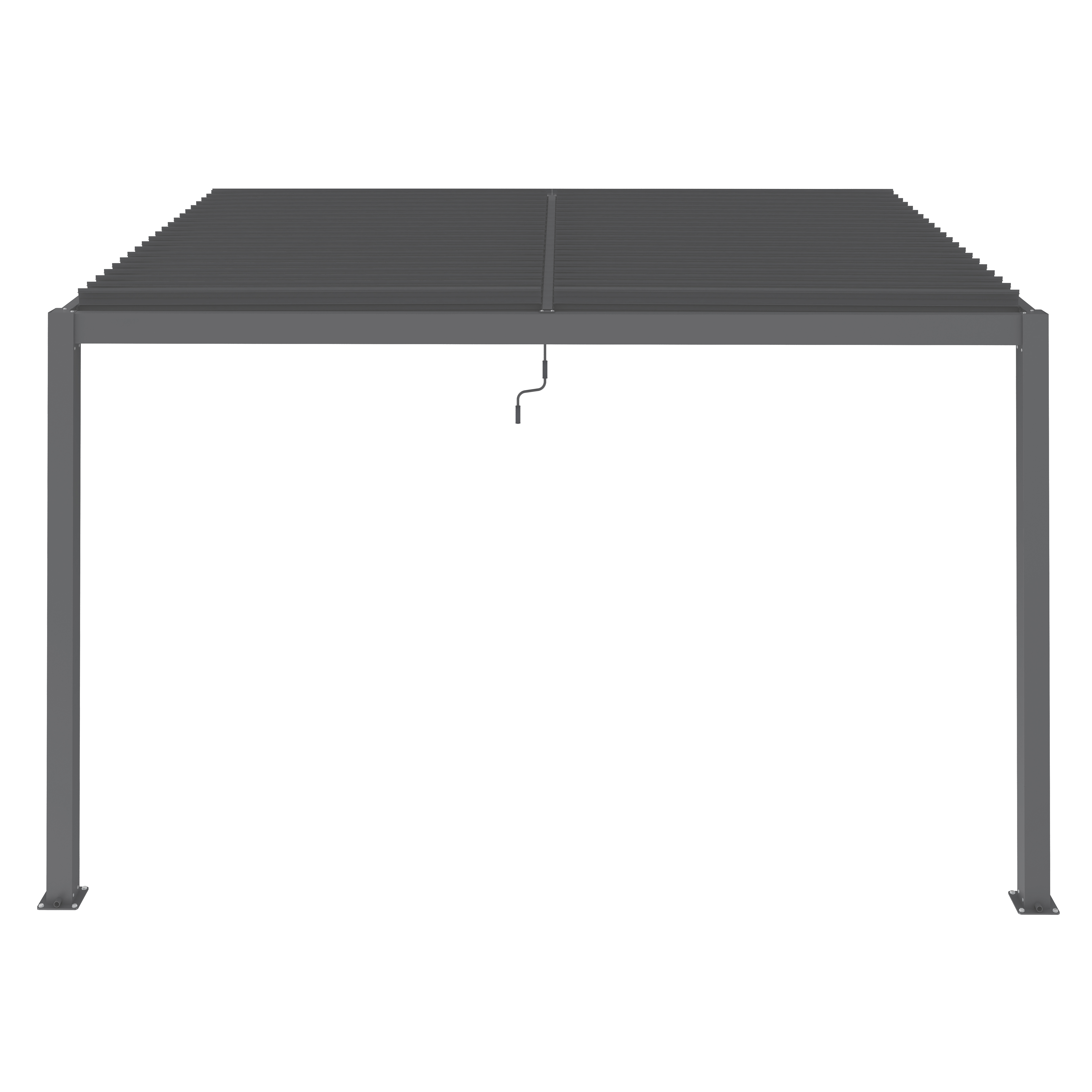 Pergola grey Wandmontage