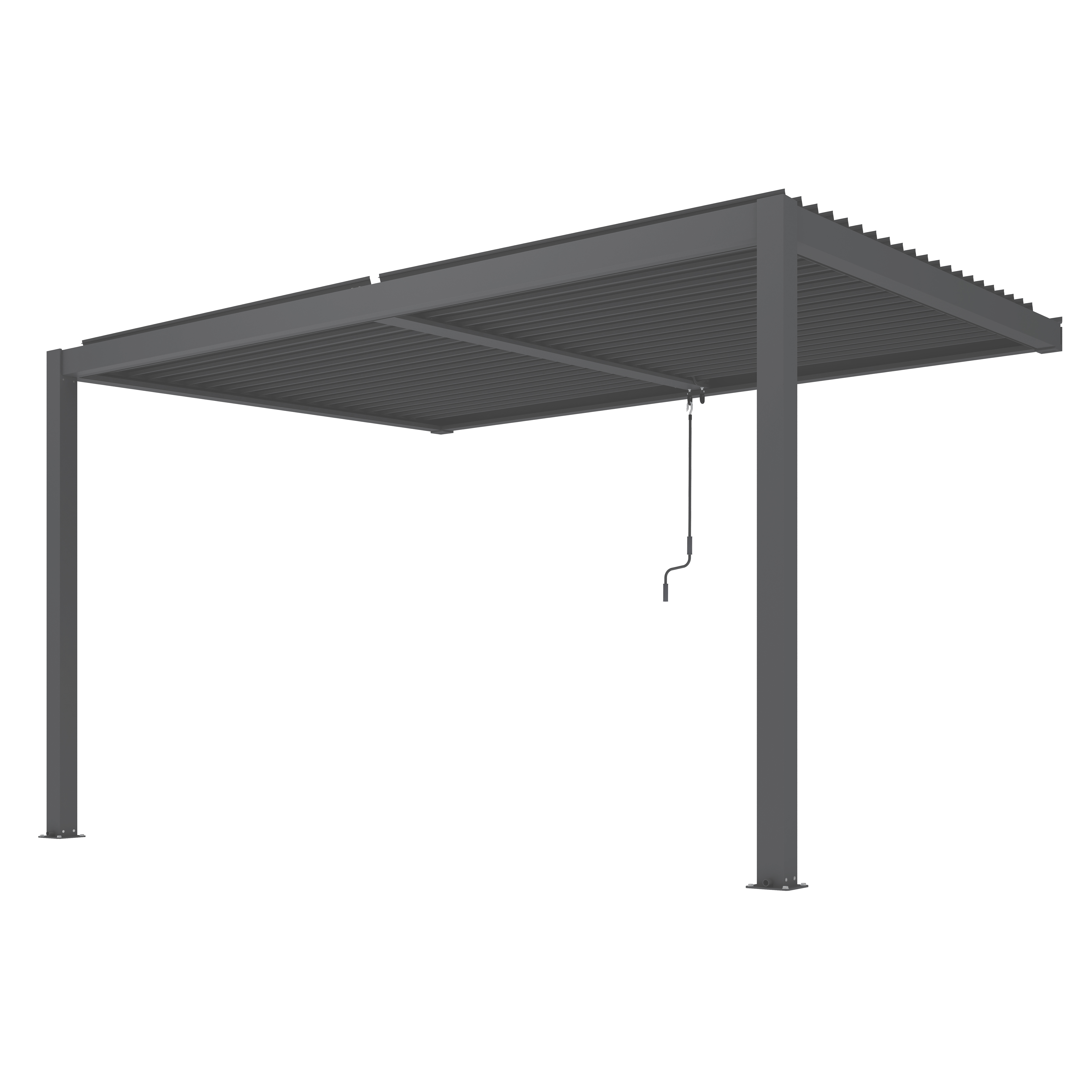 Pergola grey Wandmontage
