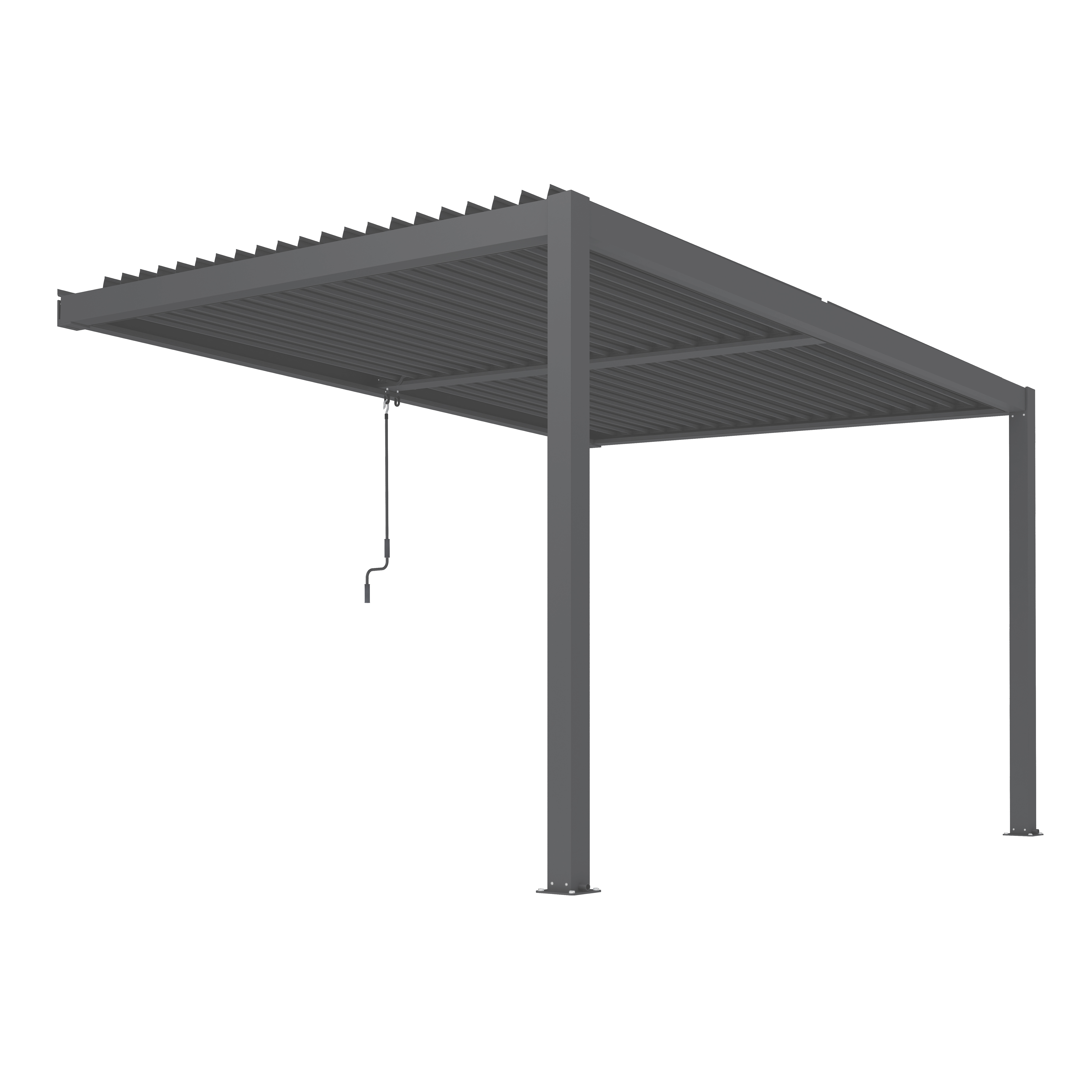 Pergola grey Wandmontage